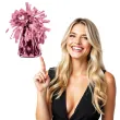 obciaznik do balonow foliowy rozowe zloto partydeco 4 szt