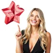 obciaznik do balonow gwiazda czerwony qualatex 150 g
