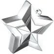 obciaznik do balonow gwiazda srebrny 150 g