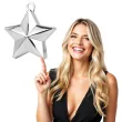 obciaznik do balonow gwiazda srebrny partypal 40 g
