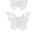 obraczki na serwetki biale motylki godan 6 szt