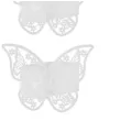 obraczki na serwetki biale motylki godan 6 szt