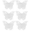 obraczki na serwetki biale motylki godan 6 szt