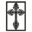 obraz azurowy krzyz gotycki czarny 40x60 cm