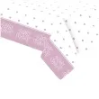 obrus foliowy baby shower rozowe serca bialy unique 213x137 cm
