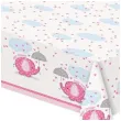 obrus foliowy baby shower slonik rozowy unique 137 x 213 cm
