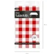 obrus foliowy czerwona kratka partypal 274x137 cm