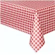 obrus foliowy czerwona kratka unique 275x137 cm