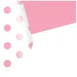 obrus foliowy groszki rozowy partypal 137 x 274 cm