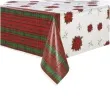 obrus foliowy gwiazda betlejemska deluxe unique 213 x 137 cm