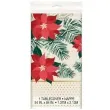 obrus foliowy gwiazda betlejemska poinsecja unique 213 x 137 cm