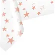 obrus foliowy gwiazdki bialo rozowy partypal 137 x 274 cm