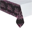 obrus foliowy happy birthday sparkling celebration rozowy amscan 259x137 cm
