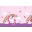 obrus foliowy jednorozec unicorn rainbow colors procos 180x120 cm