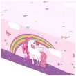 obrus foliowy jednorozec unicorn rainbow colors procos 180x120 cm