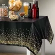 obrus foliowy konfetti czarny partypal 137 x 274 cm
