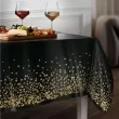 obrus foliowy konfetti czarny partypal 137 x 274 cm