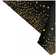obrus foliowy konfetti czarny partypal 137 x 274 cm