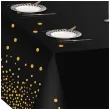 obrus foliowy konfetti czarny partypal 137 x 274 cm