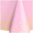 obrus foliowy konfetti rozowy partypal 137 x 274 cm
