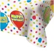 obrus foliowy kropki happy birthday folat 180 x 130 cm