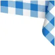 obrus foliowy niebieska kratka partypal 274x137 cm