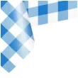 obrus foliowy niebieska kratka partypal 274x137 cm