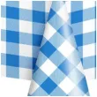 obrus foliowy niebieska kratka partypal 274x137 cm