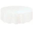 obrus foliowy okragly unique bialy 213 cm