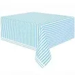 obrus foliowy paski blekitny unique 274 x 137 cm