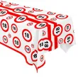 obrus foliowy urodziny 18 traffic birthday 136x270 cm