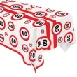 obrus foliowy urodziny 60 traffic birthday 136x270 cm