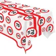 obrus foliowy urodziny 70 traffic birthday 136x270 cm
