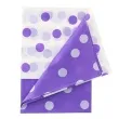 obrus foliowy w grochy fioletowy 128x181 cm