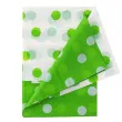 obrus foliowy w grochy zielony 128x181 cm