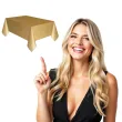 obrus foliowy zloty jednorazowy na imprezy urodziny dekoracja stolu 274 cm