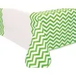 obrus foliowy zygzak zielony unique 274x137 cm