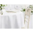 obrus materialowy okragly plamoodporny bialy matowy partydeco 280 x 280 cm