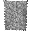 obrus pajeczyna koronka czarny guirca 100 x 75 cm