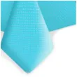obrus papierowy biale kropki blekitny maki 180x120 cm