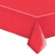 obrus papierowy biale kropki czerwony maki 180x120 cm