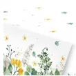 obrus papierowy floral akwarelowe galazki maki 180 x 120 cm