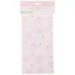 obrus papierowy kocie lapki rozowy jasny partydeco 120 x 180 cm