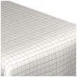 obrus papierowy kratka bialy partydeco 180 x 120 cm