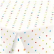 obrus papierowy kropki kolorowe maki 180 x 120 cm