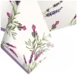 obrus papierowy kwiat lawendy mix maki 180 x 120 cm