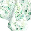 obrus papierowy liscie eukaliptusa bialy maki 180 x 120 cm