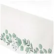obrus papierowy liscie na galezi botanical bialo zielony unique 213 x 137 cm