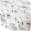 obrus papierowy piracki swiat bialo czarny unique 213 x 137 cm