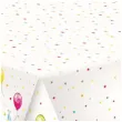 obrus papierowy zwierzeta i kropki urodzinowy klimat mix maki 180 x 120 cm